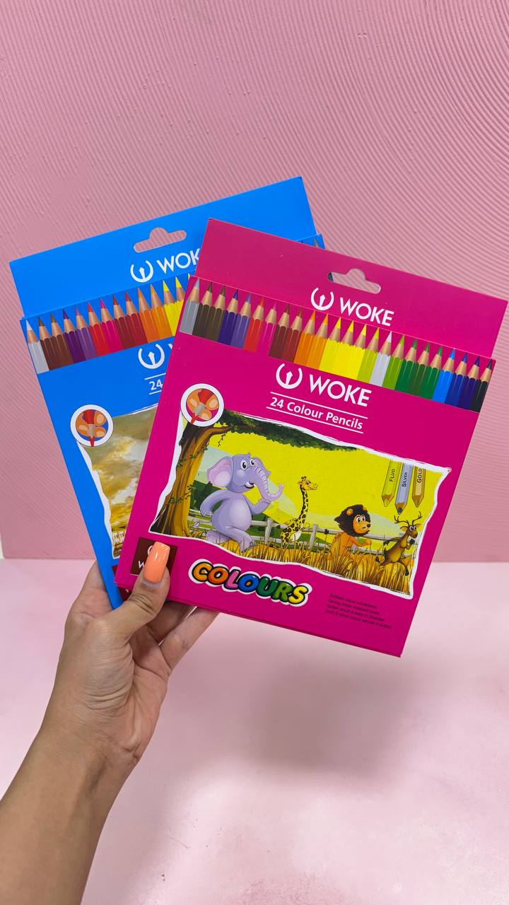 مداد رنگی ۲۴ رنگ برند woke