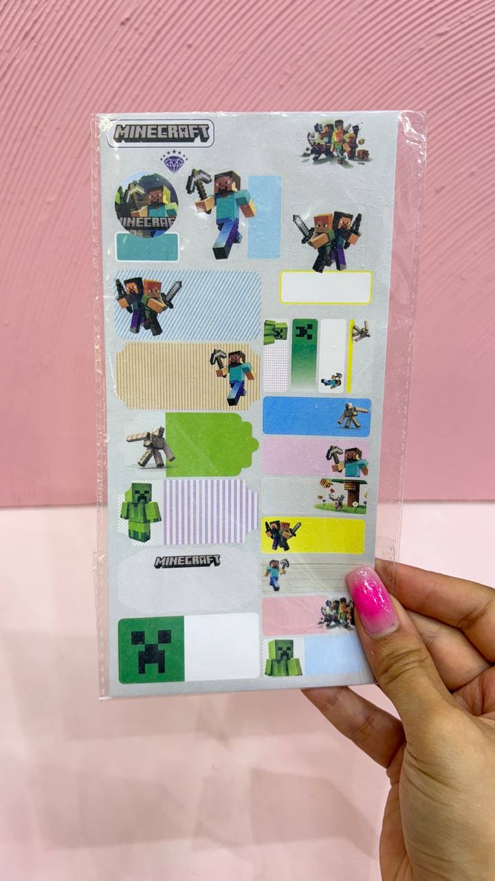 برچسب اسم طرح ماینکرافت