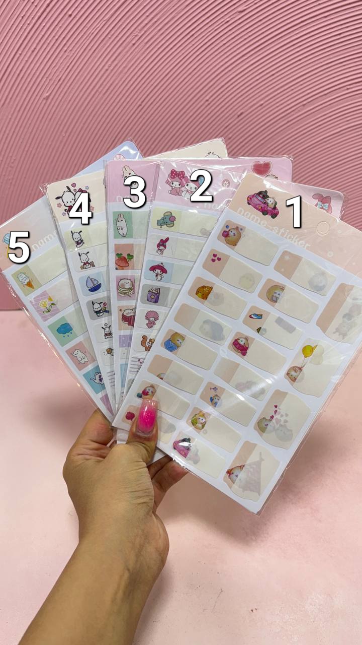 🏷️ برچسب اسم ضد آب فانتزی