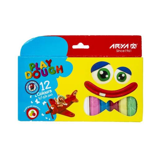 «خمیر بازی 12 رنگ آریا مدل مقوایی»