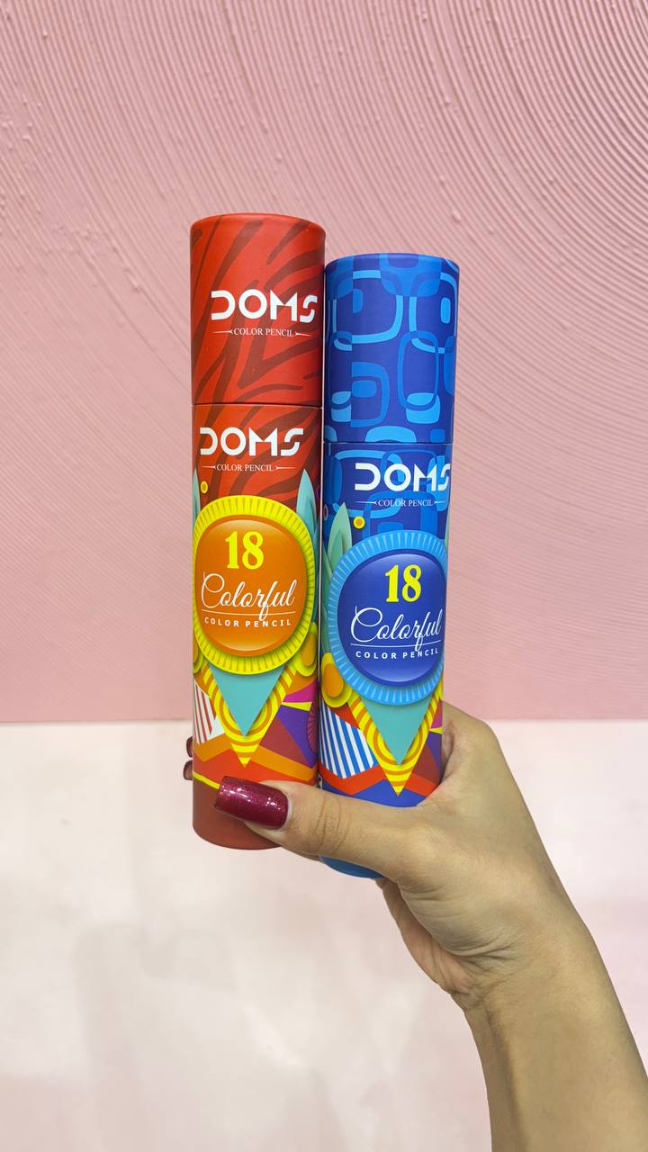 مداد رنگی ۱۸ رنگ لوله ای دامس