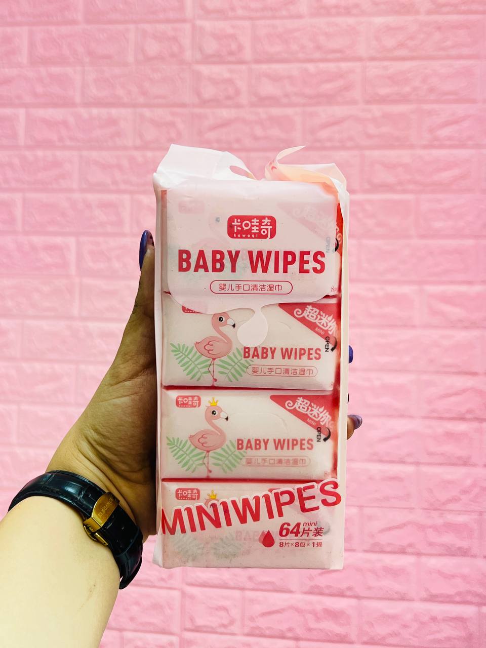 ✨🧴 دستمال مرطوب جیبی فانتزی فلامینگو✨🧴