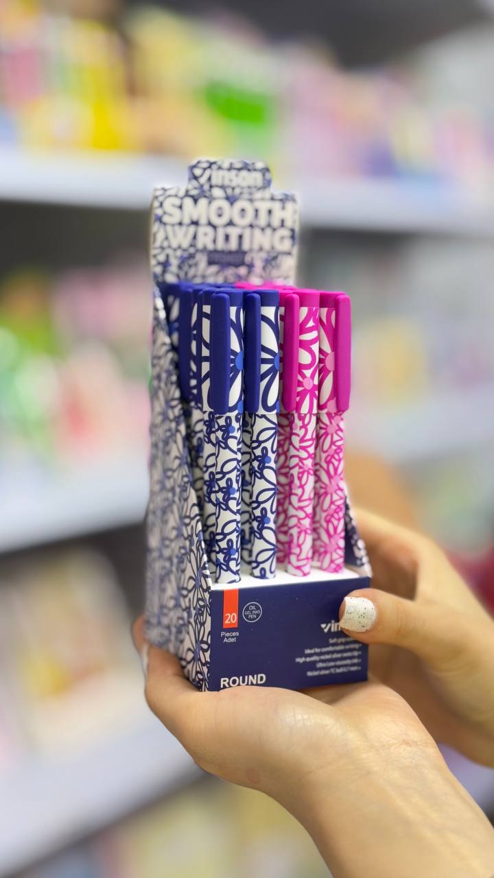 🖊🌸 خودکار طرح‌دار دردار برند وینسون 🌸🖊