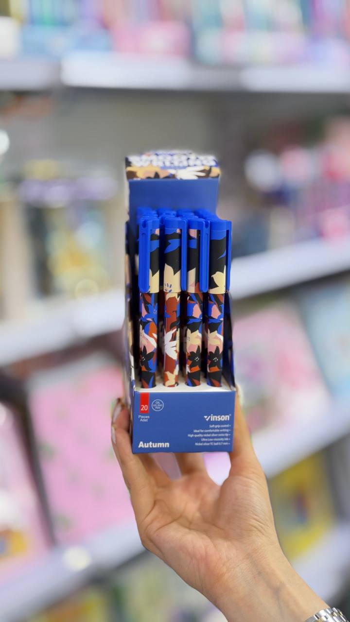 🖊🌸 خودکار طرح‌دار دردار برند وینسون 🌸🖊