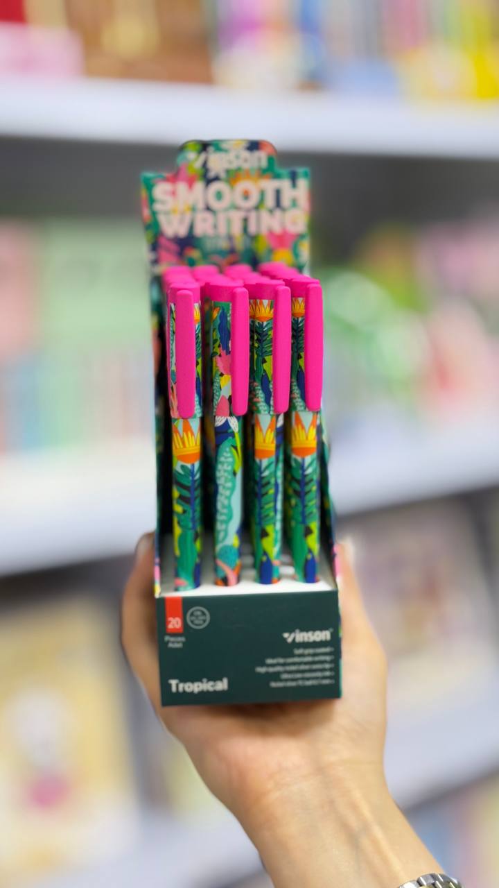 🖊🌸 خودکار طرح‌دار دردار برند وینسون 🌸🖊