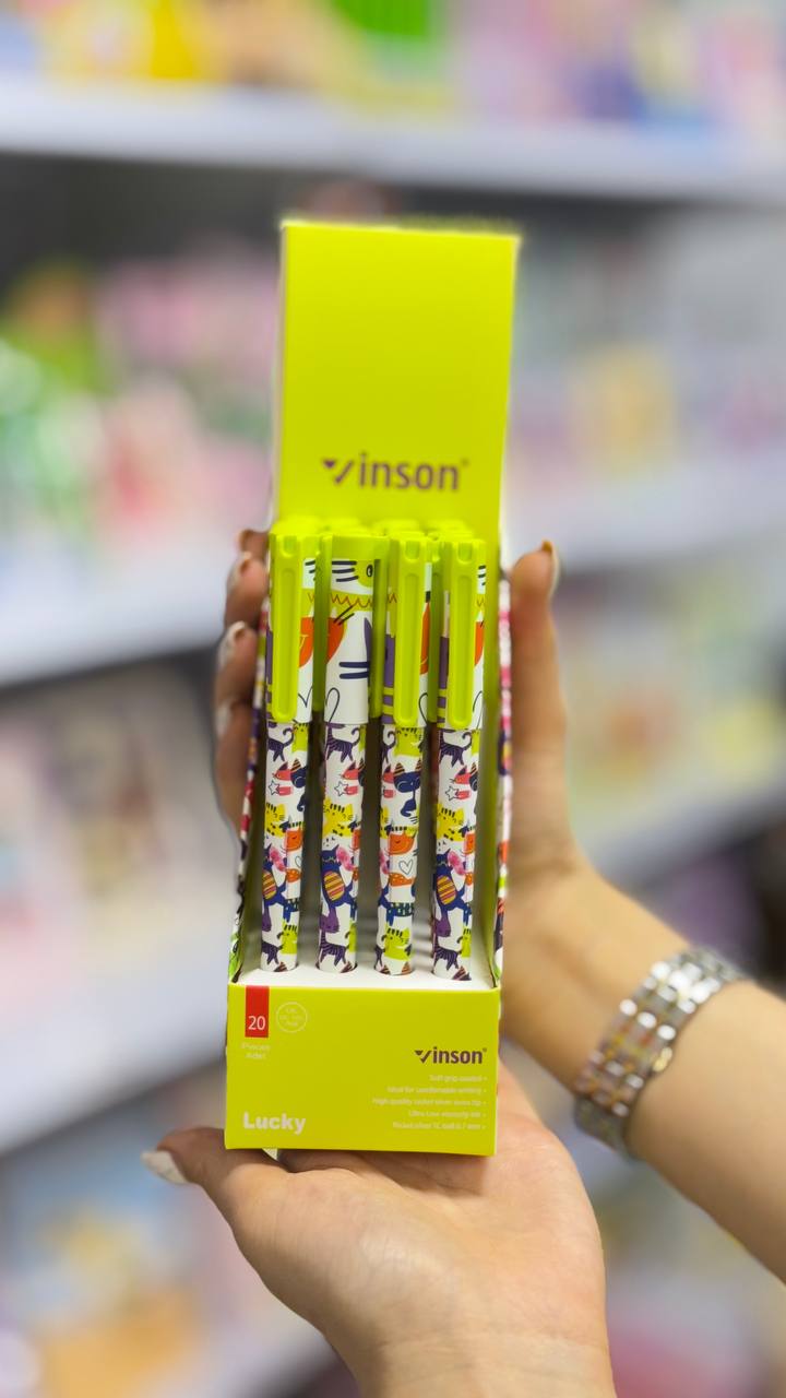 🖊🌸 خودکار طرح‌دار دردار برند وینسون 🌸🖊