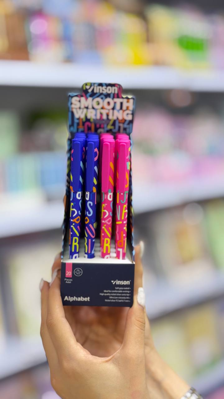 🖊🌸 خودکار طرح‌دار دردار برند وینسون 🌸🖊