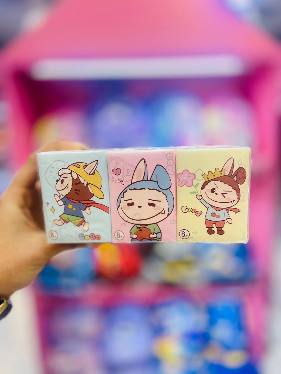 دستمال کاغذی طرح‌دار لبوبو