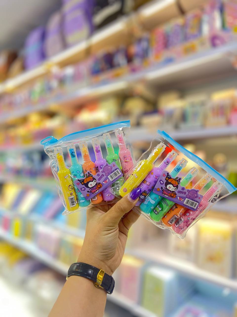 ✨ هایلایتر ۶ عددی طرح نوشابه کرومی ✨🥤