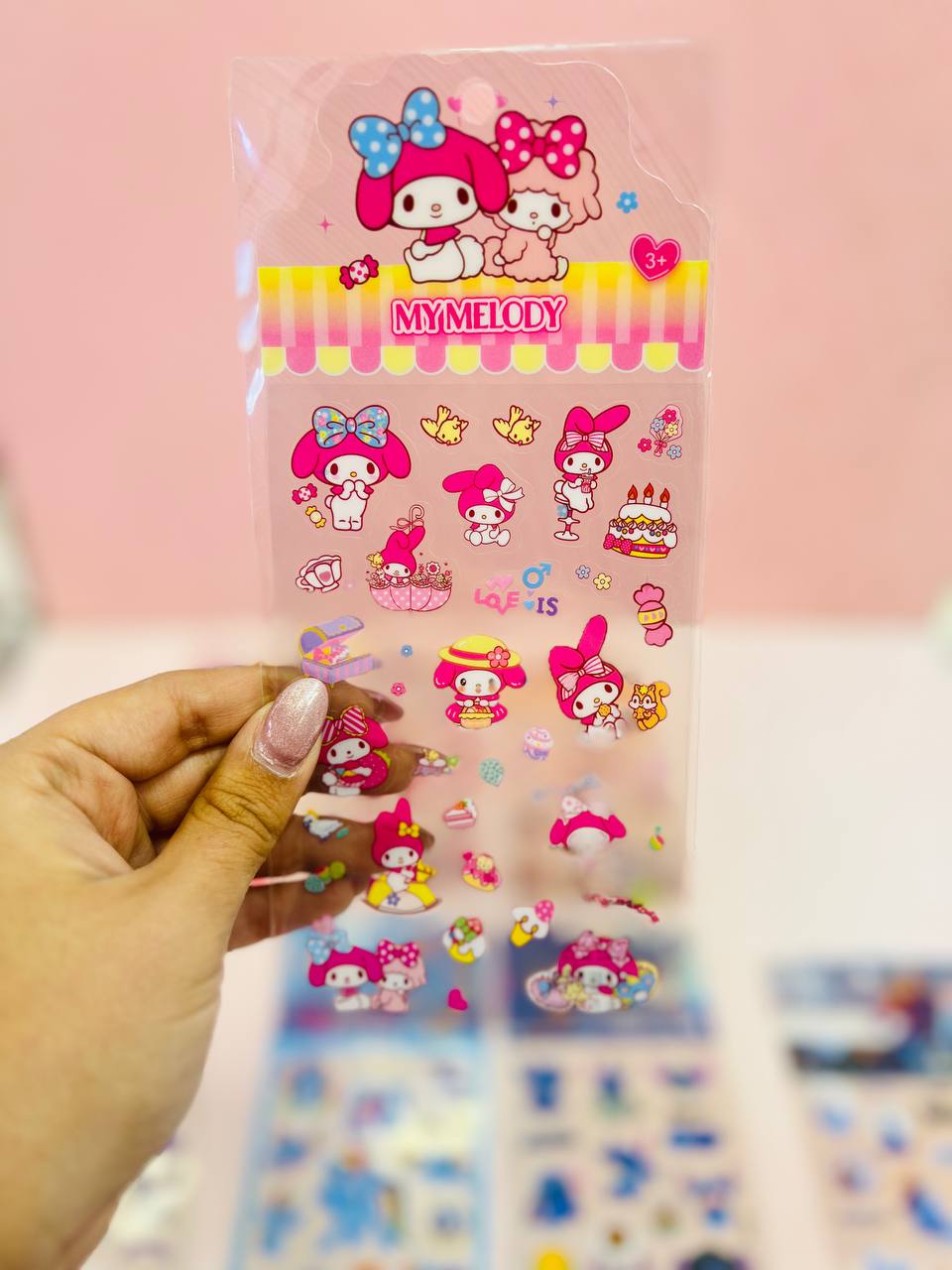 استیکر شیشه‌ای فانتزی طرح مای ملودی