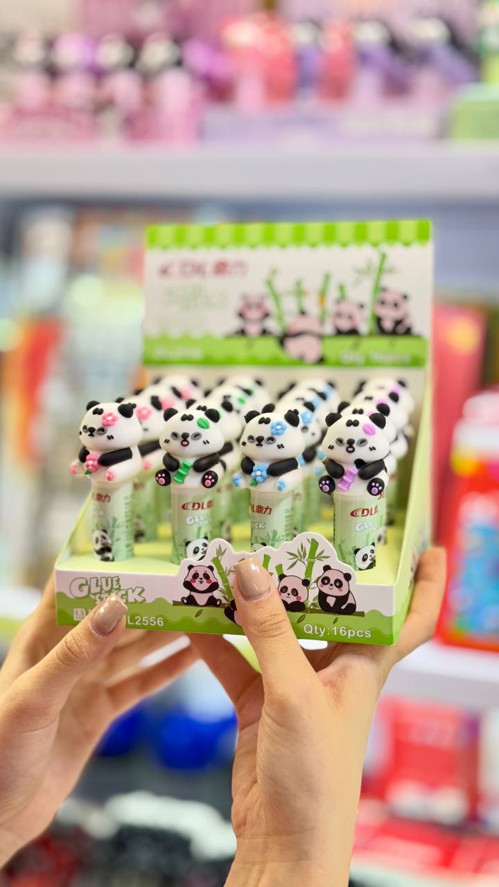 ✨ چسب ماتیکی سر سیلیکونی فانتزی طرح پاندا