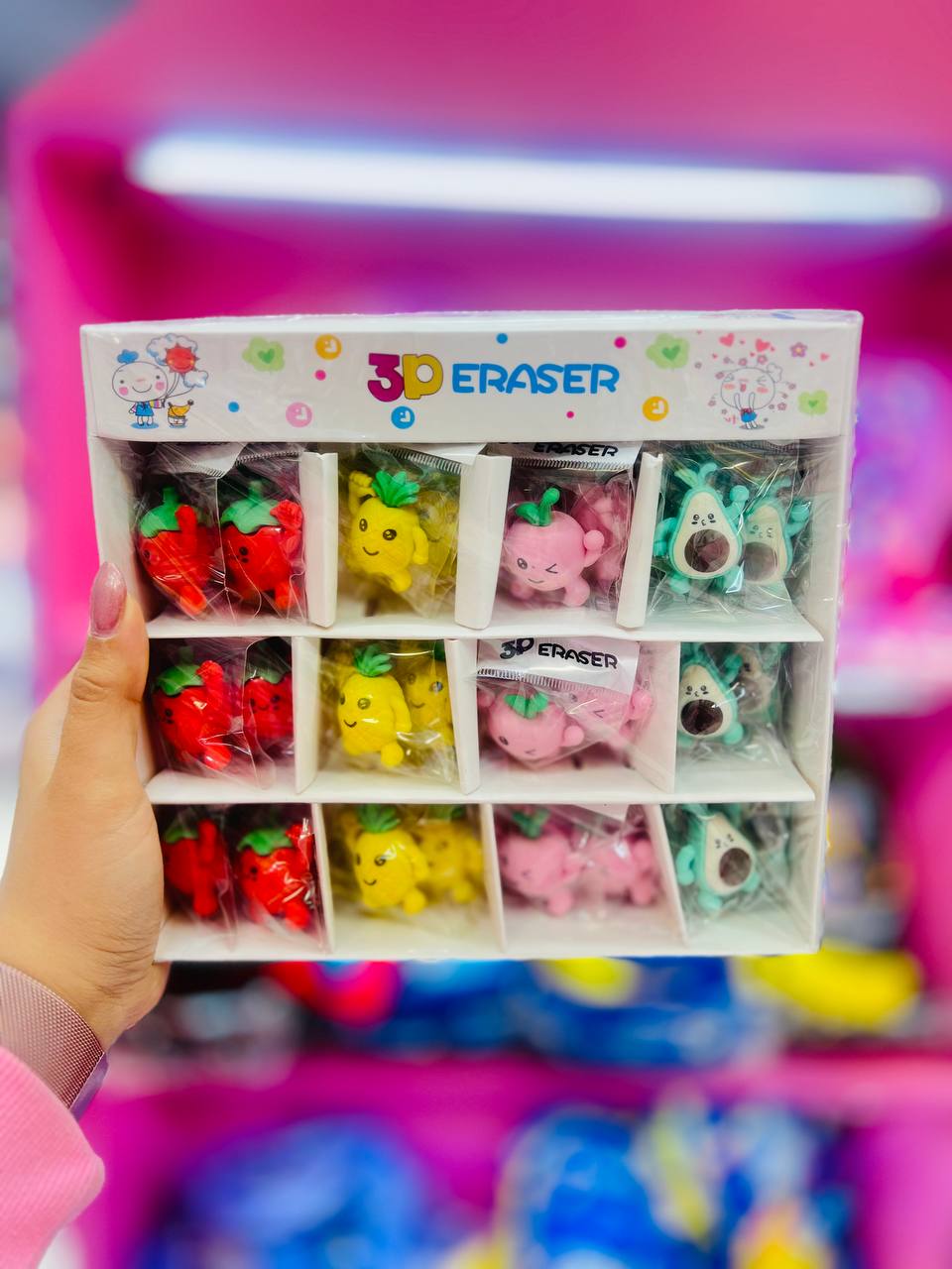 🎁✨ پاک‌کن جوایزی فانتزی طرح میوه‌ای ✨🎁